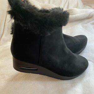 DKNY faux suede booties